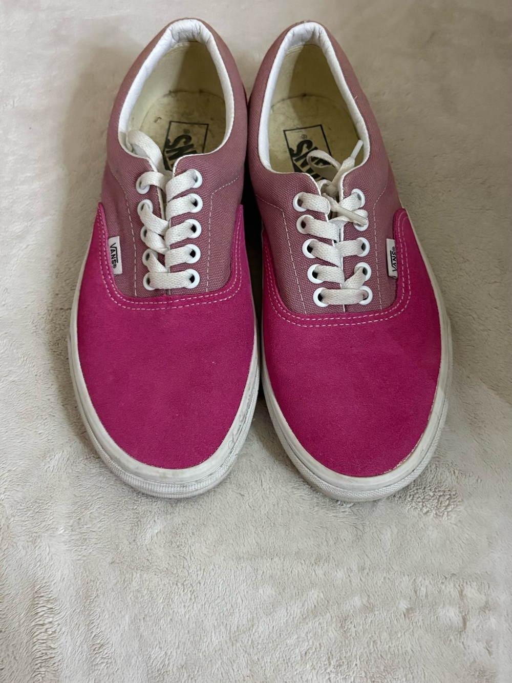 Vans Women's Two-Tone Pink Low-Top Sneakers